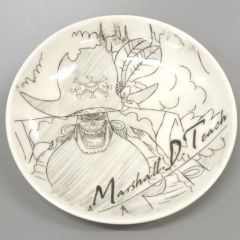 [중고] 접시·찻잔 마샬·D·티치 신작 그림 접시 [이치 반 쿠지 원피스 EX 악마를 묵는 자들] E상