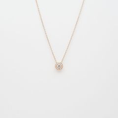 フォーエバーマーク カシケイ モア コレクション ペンダント ネックレス ダイヤモンド 0.15ct 0.07ct K18PG SAランク