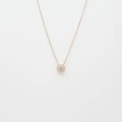 フォーエバーマーク カシケイ モア コレクション ペンダント ネックレス ダイヤモンド 0.15ct 0.07ct K18PG SAランク