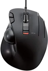 エレコム トラックボールマウス/親指/5ボタン/チルト機能/有線ブラック M-XT2URBKのサムネイル
