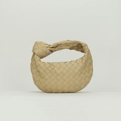 ボッテガヴェネタ BOTTEGAVENETA ミニ ジョディ イントレチャート バッグ トートバッグ レザー　ラムスキン ベージュ　beige ゴールド金具 ハンドバッグ