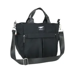 ☆ ブラック ☆ マットツイルミディ2WAYトート センバドー トートバッグ ショルダー 2WAY トートバック トート 手提げ ショルダーバッグ ショルダーバック 軽量 軽い ファスナー付き 無地 ポケット付き ポケット 収納 マットツイル ミディ