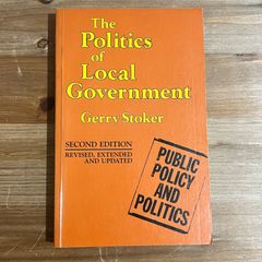 【古本】The Politics of Local Government / Gerry Stocker　第2版　ペーパーバック