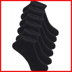 【特価商品】6足/5足 薄手 セット ソックス アンクル ショート 無地 脱げにくい くるぶし 綿混 踝 メンズ 年間 靴下 24-27cm/27-29cm [Nithra]