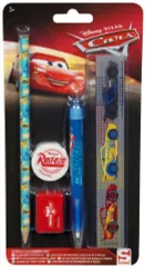 ディズニー　カーズ　文房具セット　文具セット　5点セット　鉛筆　ボールペン　鉛筆削り　消しゴム　定規
