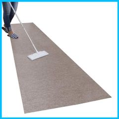 【数量限定】ブラウン 60×240cm ロング 台所マット おくだけ吸着 ずれない キッチンマット 撥水】サンコー KP-80 拭ける 【日本製