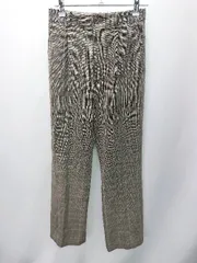 ◇ green label relaxing チェック柄 おしゃれ スラックスパンツ サイズ表記なし ブラウン系 レディース E  【1405140048407】