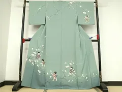 平和屋着物●訪問着　友禅　作家物　童子遊び　暈し染め　ますいわ屋扱い　正絹　逸品　AAAU4351np