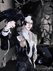 新品未使用 第五人格 コスプレ衣装 写真家 ジョゼフ・ドラソネス  全9点 仁慈写真家 男性用 豪華仕様 殿堂風 高級感溢れる 衣装セット ハロウィン 仮装 パーティー 舞台演出 推し活 撮影会 誕生日プレゼント イベント用 大人用 コスプレ衣装
