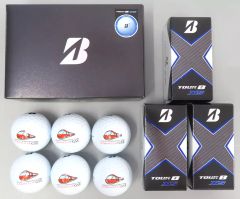 [Used] Miscellaneous Goods: Odakyu Romancecar GSE (70000 series) Limited Edition Golf Balls, Half Dozen (6 balls), Bridgestone TOUR BX/XS Ball Set, Odakyu Electric Railway Goods