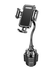 【数量限定】TOPGO スマホホルダー 車 ドリンクホルダー 車載ホルダー カップホルダー スマホスタンド 車 【柔軟なアーム・シフトの妨げにならない】 車載 携帯ホルダー 縦・横・上下・左右自在調節 iPhone 16 Pro Max/Galaxy S23 