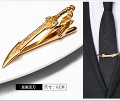メンズ ネクタイピン 剣 柄　金色　 ゴールド 結婚式 パーティー イベント ビジネス スーツ ネクタイ ワイシャツ 格安 小物　卒園式　卒業式　入学式　入社式　成人式　七五三祝い