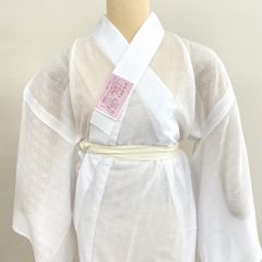 新品 特価 単衣 夏向き麻混 紋紗 仕立て上がり 長襦袢 選べる 2サイズ M L nagax2
