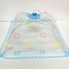 M0904E 昭和レトロ 未使用 新品 食卓カバー フードカバー デッドストック お花 花柄 レトロポップ レース 当時物