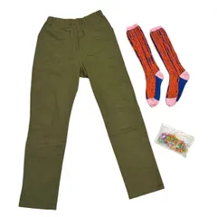 B036 GREEN LABEL RELAXING グリーンレーベルリラクシング 長ズボン パンツ ソックス 小物付 女の子 ジュニア ガールズ150