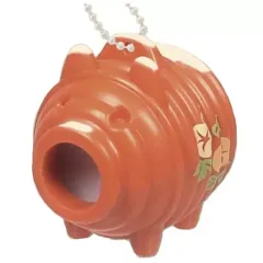 【中古】キーホルダー 赤橙色 「光る!ブタの蚊取り線香BC4 -レトロカラー-」