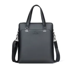 【数量限定】[Ｗｈａｔｎａ] 革 ショルダーバッグ メンズ 2way 斜め掛け 手提げ ビジネス セカンドバッグ レザーA4 Ipad 13.3Air収納可 縦型 カジュアル フォーマル 通学 通勤 肩掛け 自転車かばん