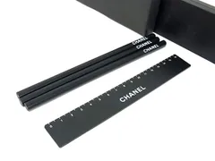 ✨新品✨CHANELロゴ 鉛筆3本 定規 文具5点セット ペンシルケース ✨新品✨CHANELロゴ 鉛筆3本 定規 文具5点セット ペンシルケース