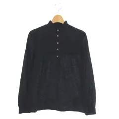 アーペーセー A.P.C. カットソー バンドカラー ハーフボタン 長袖 XS 黒 ブラック /MF ■OSのサムネイル