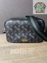 ほぼ未使用　COACH ショルダーバッグ/PVC/GRY/総柄/91109-WTO輸入2