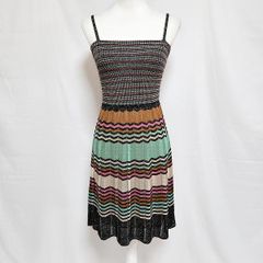 極美品✨ MISSONI ミッソーニ 最高級 ニットワンピース 波柄 44 - メルカリ