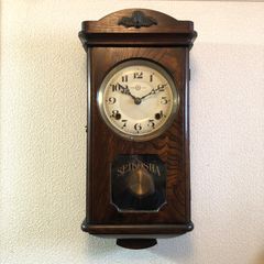 昭和初期　精工舎スリゲル8号 掛時計オーバーホール済み稼働品