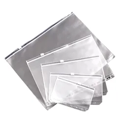 EXDUCT ファスナー付ポケット バインダー リングファイル クリアポケット リフィル チャックポケット ルーズリーフ ポケットリフィル 5枚 A5