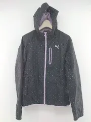 PUMA 裏メッシュ ドット柄 ジャンパージャケットパーカ E 09983