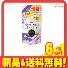 レノアハピネス 夢ふわタッチ リラックスナイト ホワイトムスク 500mL (詰め替え用) 6個セット まとめ売り