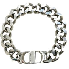 Christian Dior アクリル✕チェーン バングル Christian Dior アクリル✕チェーン バングル Christian Dior