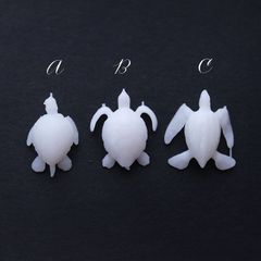 3個セット レジン封入パーツ 3Dフィギュア 模型 ホヌ 海亀 海  ハーバリウム レジン用品 手芸 手芸素材 ハンドメイド