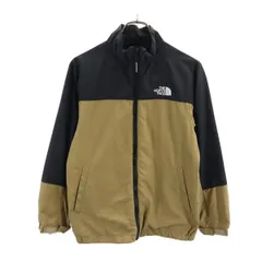 ノースフェイス NPJ72125 アウトドア 長袖 ダブルジップ ナイロンジャケット 150 ブラウン系 THE NORTH FACE 裏メッシュ キッズ 古着 【231107】