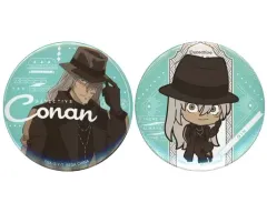 【中古】バッジ・ピンズ ジン 缶バッジセット(2個組) 「セガ ラッキーくじ 名探偵コナン Trad style collection」 K賞