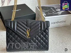 【今日特価】Yves Saint Laurent サンローラン レンヴェロープ 封筒型バッグ キャビアレザー使用