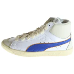 PUMA (プーマ) CLYDE MID BBALL クライド ミッド BBALL ハイカットスニーカー ホワイト/ブルー US9/27cm 391335-01