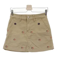 サイズ：0 JACK BUNNY ジャックバニー  インナー付 ストレッチスカート 刺繍 総柄 ベージュ系 [240101375525]# ゴルフウェア レディース ストスト
