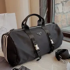 【新品】PRADA プラダ × adidas Re-Nylon ダッフルバッグ 黒｜本日限定特価｜新品未使用