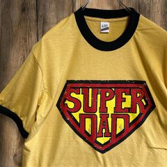 [mm] BFNC リンガー Tシャツ 古着 USA製 黄色 スーパーダッド お父さん 父親 スーパーマン Lサイズ 3980 p10 2025