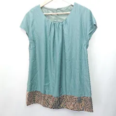 ◇ green label relaxing グリーンレーベルリラクシング - ブラウス サイズ表記なし グリーン レディース E  【1407020013260】