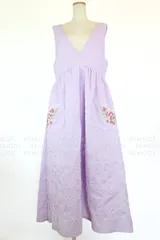 【新品タグ付】Chesty｜フラワー刺繍ふくれジャガードジャンパースカート