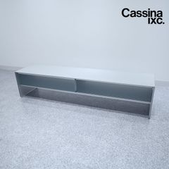 【展示品】Cassina ixc. カッシーナイクスシー AIR FRAME 3012 エアーフレーム シアターボード テレビボード シルバー R&D 定価41万