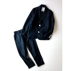 smoothy スムージー キッズ セットアップ ジャケット パンツ 入学式 卒園式 セレモニー 120 ダークネイビー(121K+5451)26H.