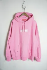 国内正規 美品 21AW Supreme シュプリーム Box Logo Hooded Sweatshirt スウェット パーカー フーディー 本物 サイズXL ピンク 810P♪