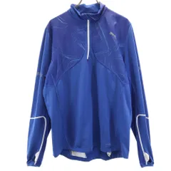 プーマ トレーニング 長袖 ウェア XL ブルー PUMA ハーフジップ メンズ
