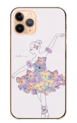 iPhone 17 ケース アイフォン17 スマホケース ハードケース 押し花柄 お花 フラワー バレリーナ バレエ トゥシューズ かわいい 可愛い おしゃれ カラー01