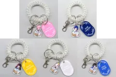 【中古】キーホルダー 全5種セット 「神椿市建設中。×極楽湯・RAKU SPA トレーディングロッカーキー風キーホルダー」