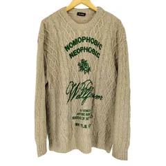 ラフシモンズ RAF SIMONS 19AW NOMOPHOBIC NEOPHOBIC フロントプリントケーブルニット メンズ JPN：XS のサムネイル