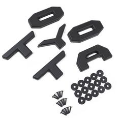 ロゴ エンブレム フロント トヨタ RAV4 アクセサリー フロントグリルカバー【FGT056-LOGO-BK】ゆうパケット【3cm】