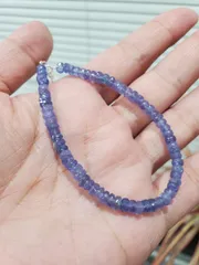 0516199  6.9~7ミリ天然タンザナイトブレスレット15cm 0516199 6.9~7ミリ天然タンザナイトブレスレット15cm