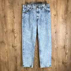 USA製 90s Levi's リーバイス 520 ケミカルウォッシュ デニム パンツ サイズ W33 L30 メンズ L位 90年代 ストーンウォッシュ 古着 s24072756